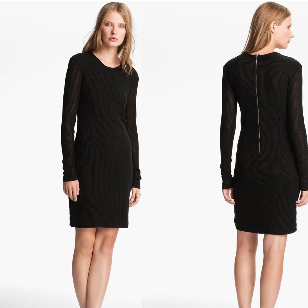 Rag and bone jeans black The Ribbed Dress XS - Picture 1 of 1